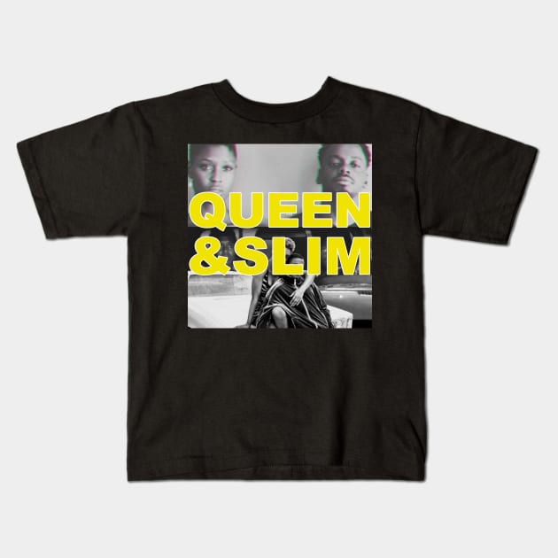 queen and slim Kids T-Shirt by Amberstore